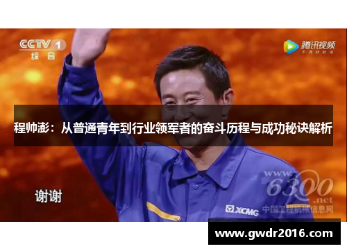程帅澎：从普通青年到行业领军者的奋斗历程与成功秘诀解析